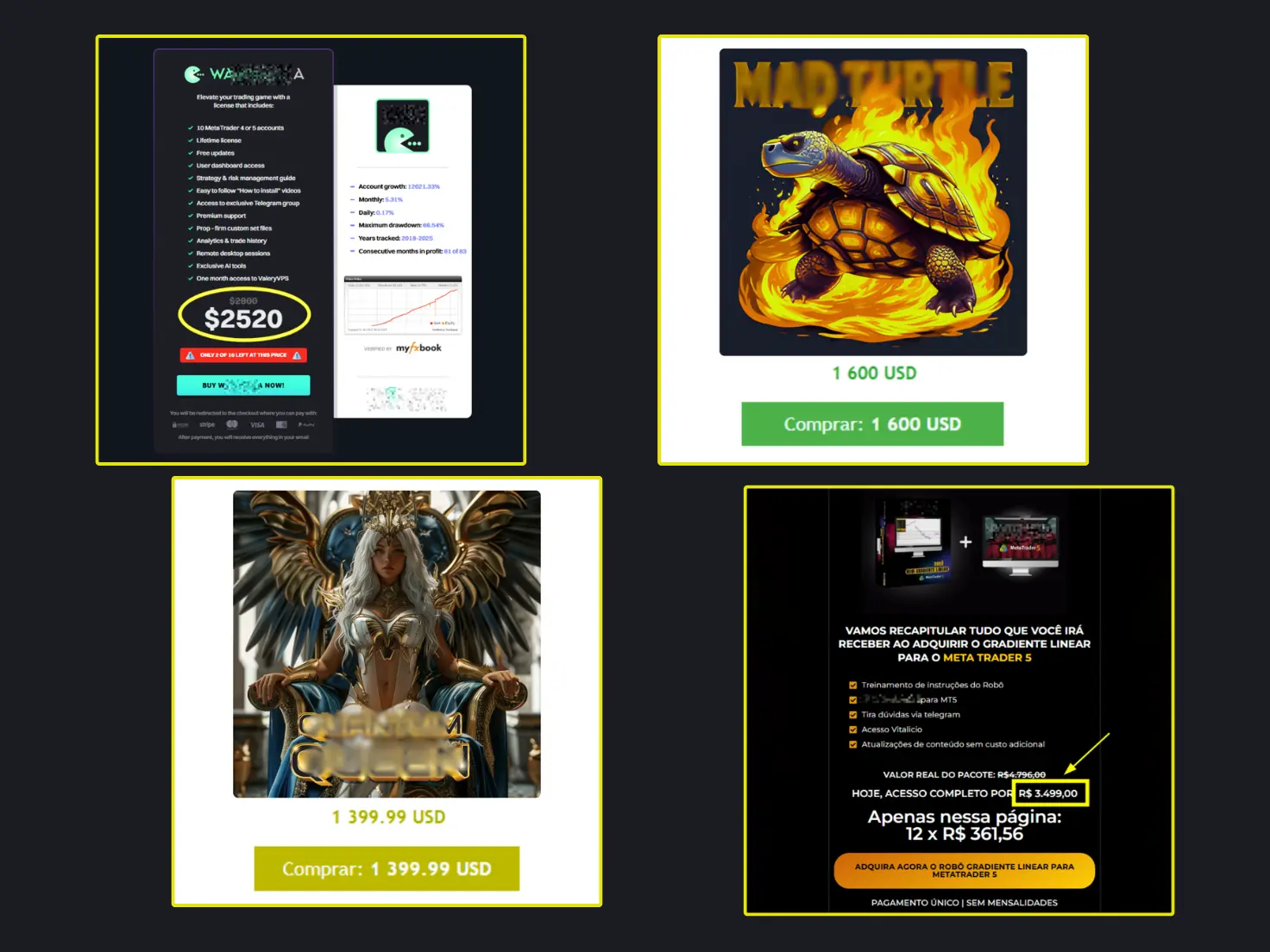 Robô Premium no Mercado